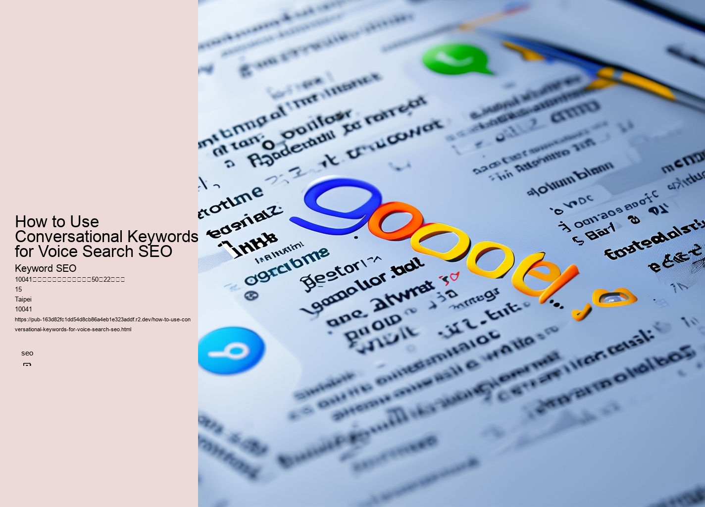 How to Use Conversational Keywords for Voice Search SEO